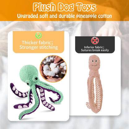 Indestructible Squeaky Plush Chew Toy for Dogs