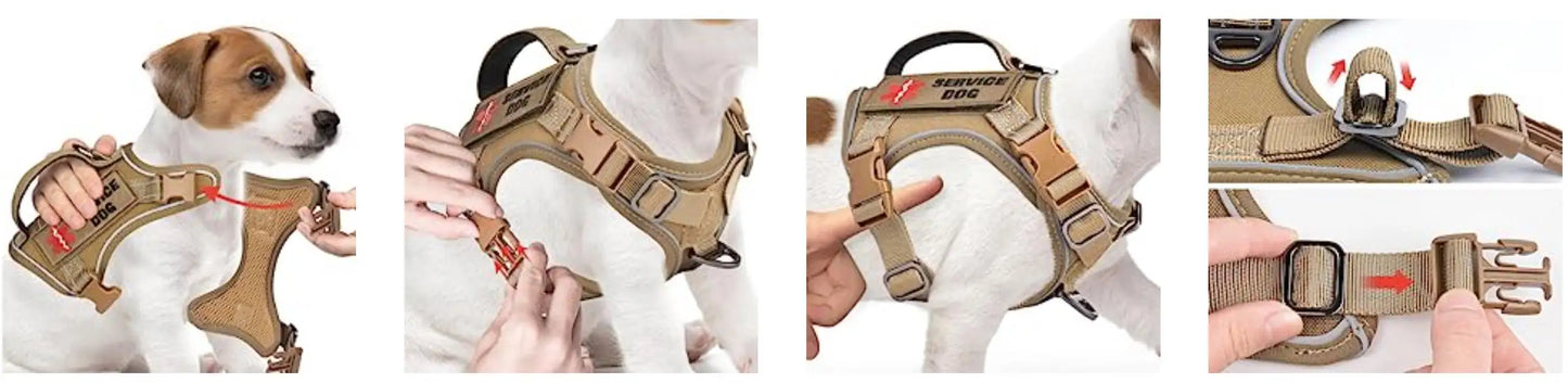 Tactical Reflective No-Pull Puppy Vest Harness - Mystery Paw
