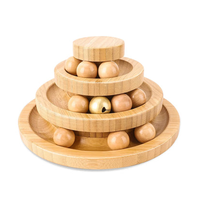 Mystery Paw Cat Rotary Play Ball - Interactive Fun for Felines!