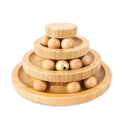 Mystery Paw Cat Rotary Play Ball - Interactive Fun for Felines!