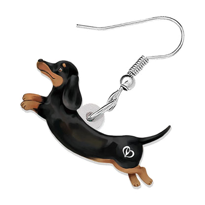 Playful Dachshund Dog Earrings - Perfect for Pet Lovers!