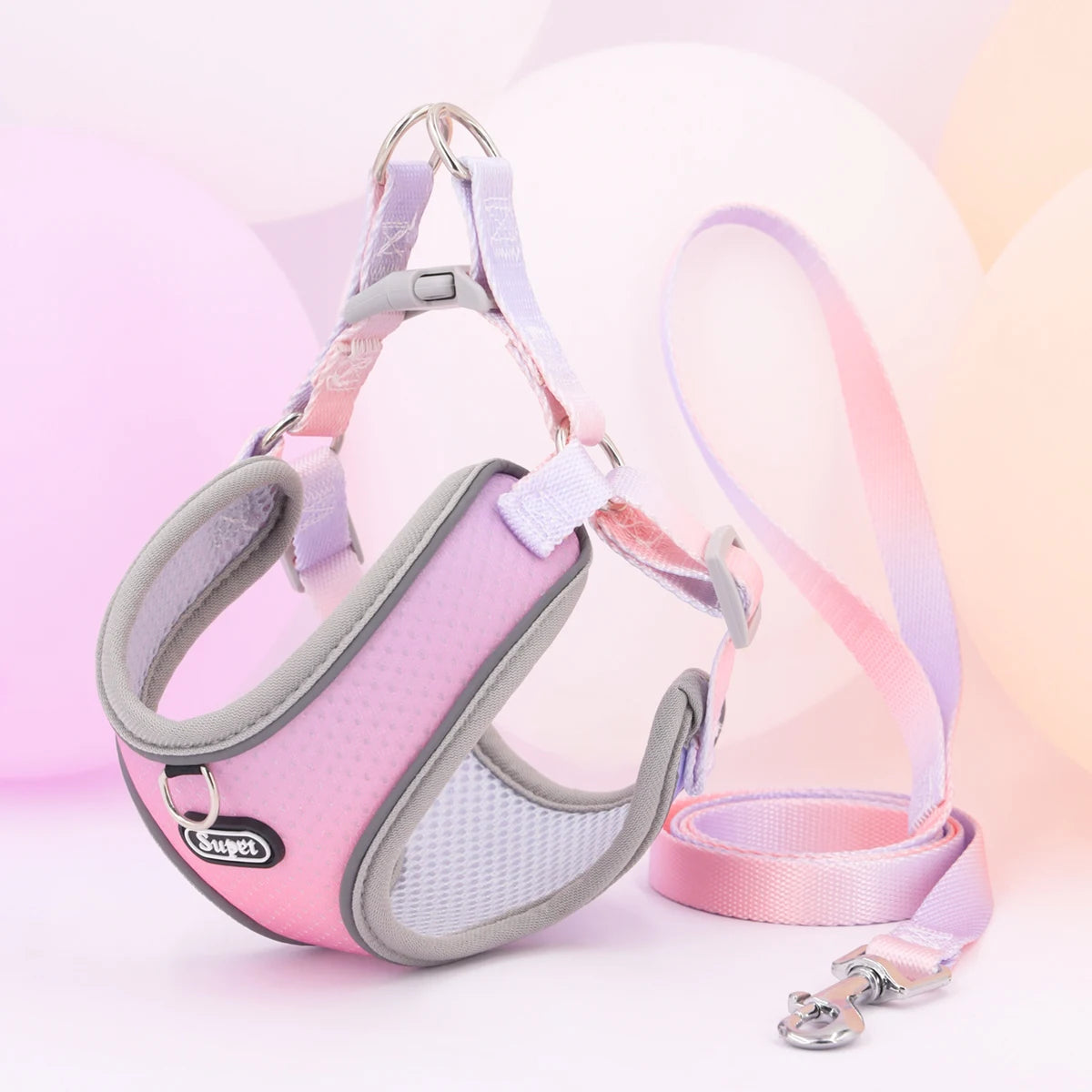 Reflective Adjustable Step-In Harness for Small Dogs & Cats - Supet