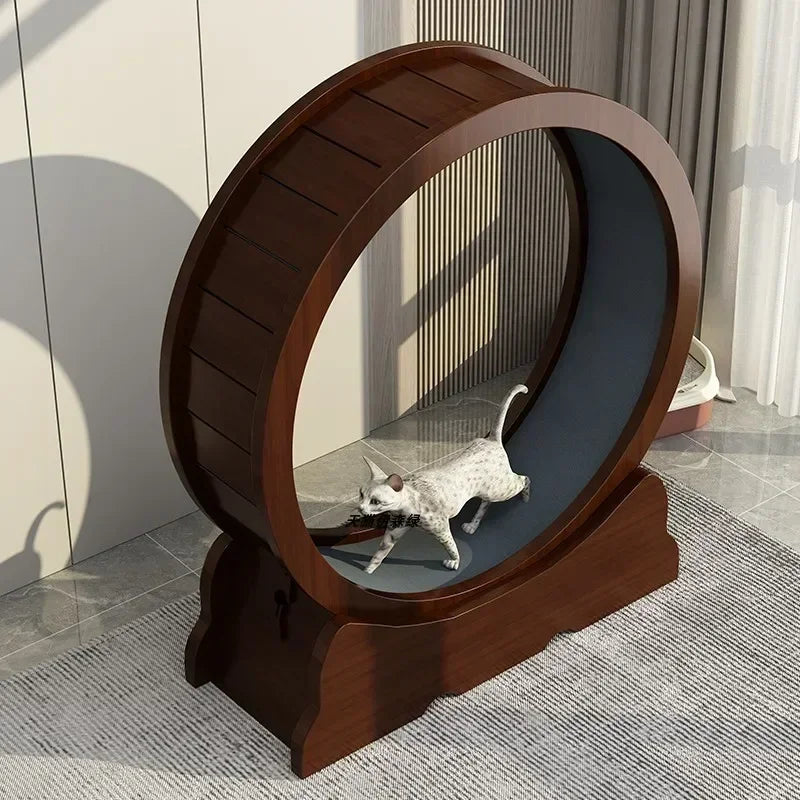 Eco-Friendly Cat Running Wheel - The Ultimate Exercise Equipment for Happy Cats