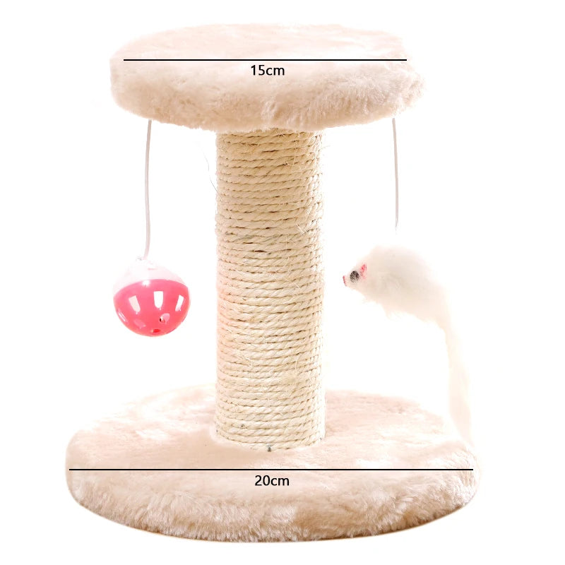 Mystery Paw Sisal Cat Scratcher & Interactive Play Post