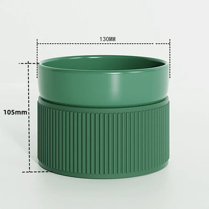 Elevated Ceramic Cat & Dog Bowl Feeder - Double Bowl Set