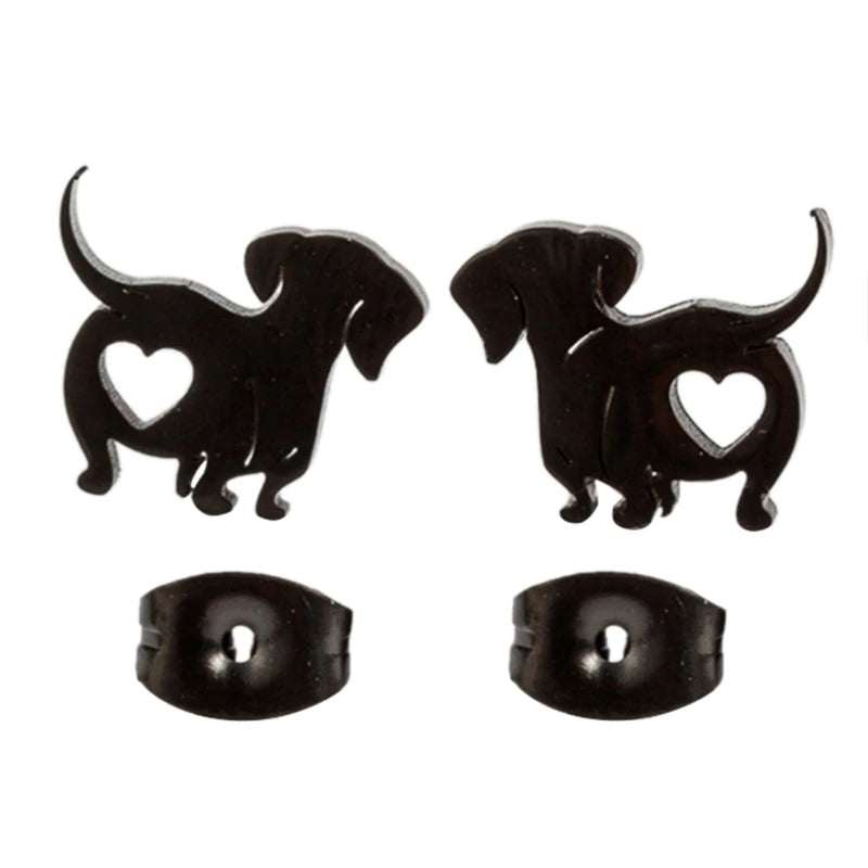 Dachshund Delight: Fashionable Dog Earrings
