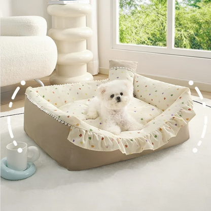 Mystery Paw Cozy Nest Dog Bed - Perfect Comfort for Your Small to Medium Pets!