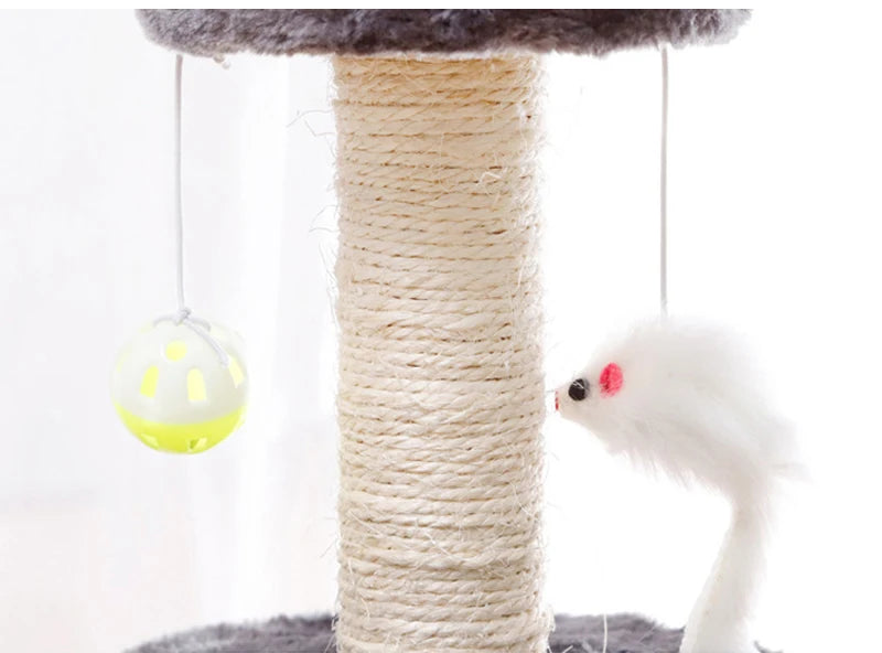 Mystery Paw Sisal Cat Scratcher & Interactive Play Post
