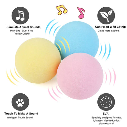 Mystery Paw Interactive Catnip Ball Toy – Engaging Indoor Fun for Cats