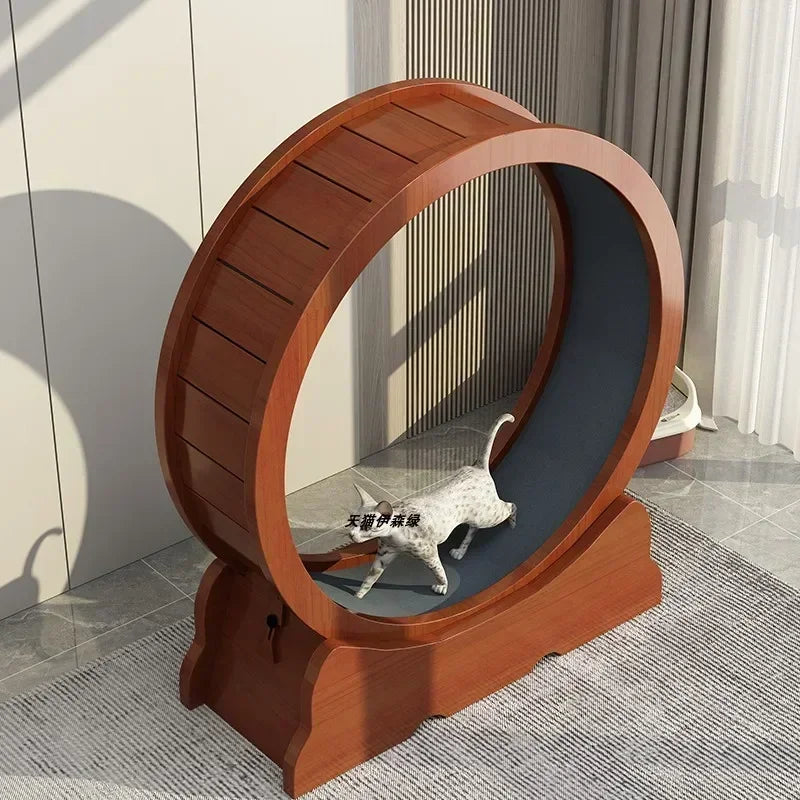 Eco-Friendly Cat Running Wheel - The Ultimate Exercise Equipment for Happy Cats