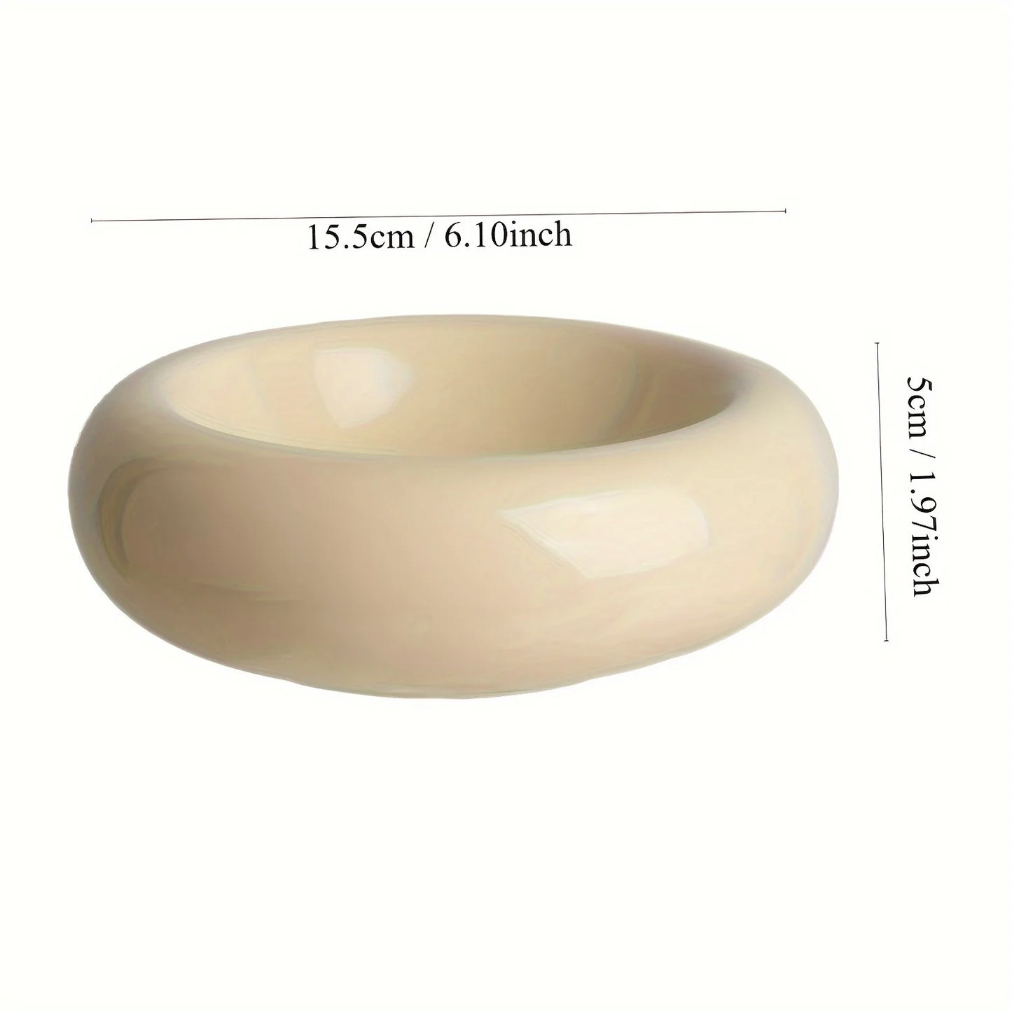 Mystery Paw Ceramic Donut Cat Bowl - Anti-Slip & Stylish