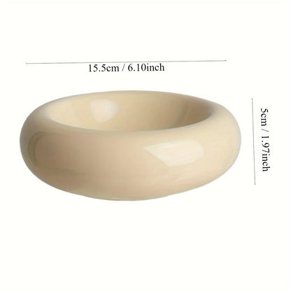 Mystery Paw Ceramic Donut Cat Bowl - Anti-Slip & Stylish
