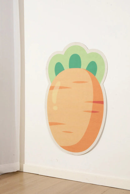 Mystery Paw Vertical Wall Sticker Cat Scratch Board - Cartoon Christmas Tree Carrot Design