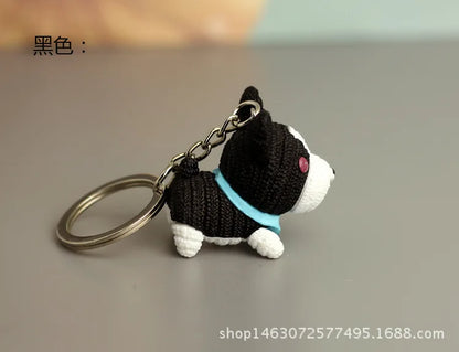 Cartoon Resin Dog Keychain - Cute & Trendy Pet Pendant
