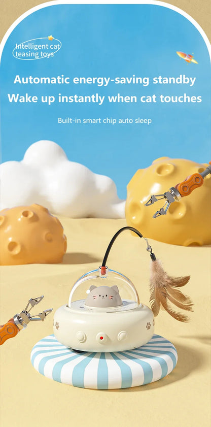Mystery Paw Electric Feather Teaser – The Ultimate Interactive Toy for Cats