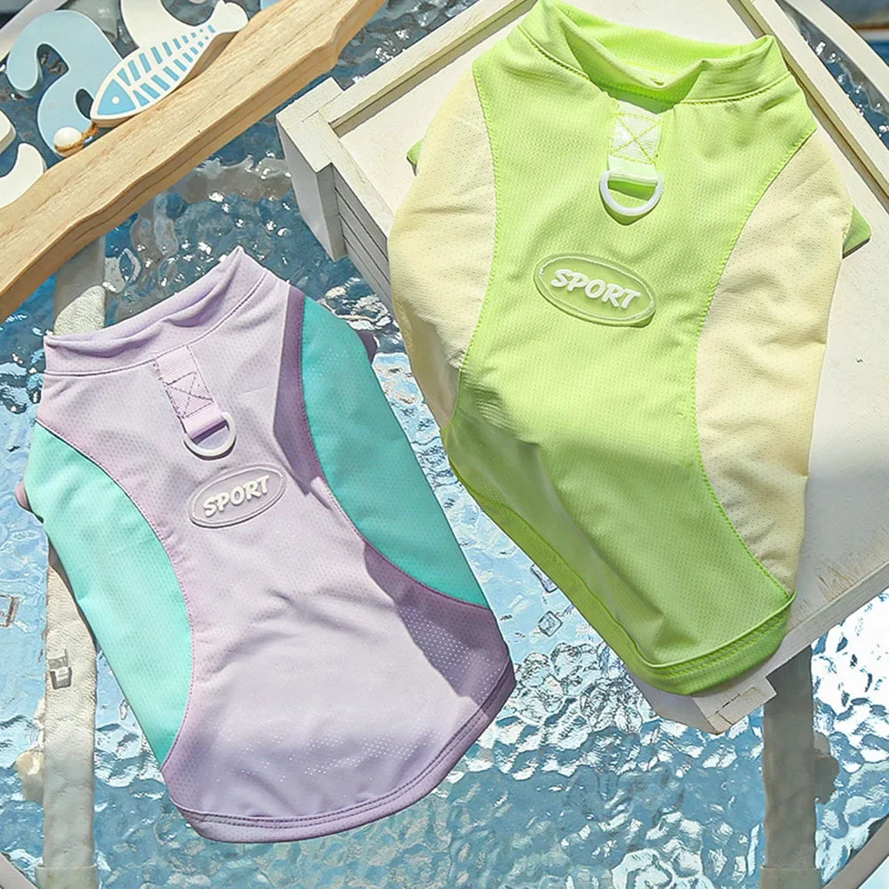 Kawaii Summer Cool Dog Vest - Breathable & Stylish Sun Protection