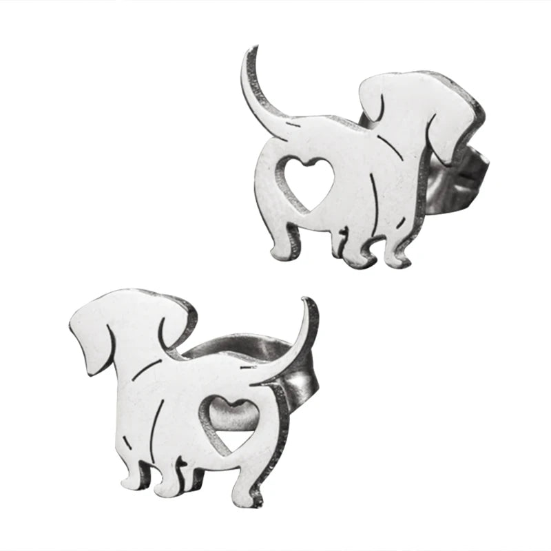 Dachshund Delight: Fashionable Dog Earrings