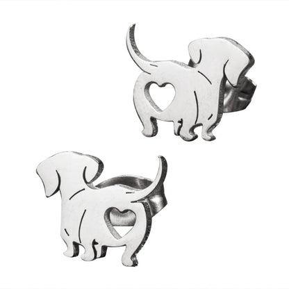 Dachshund Delight: Fashionable Dog Earrings