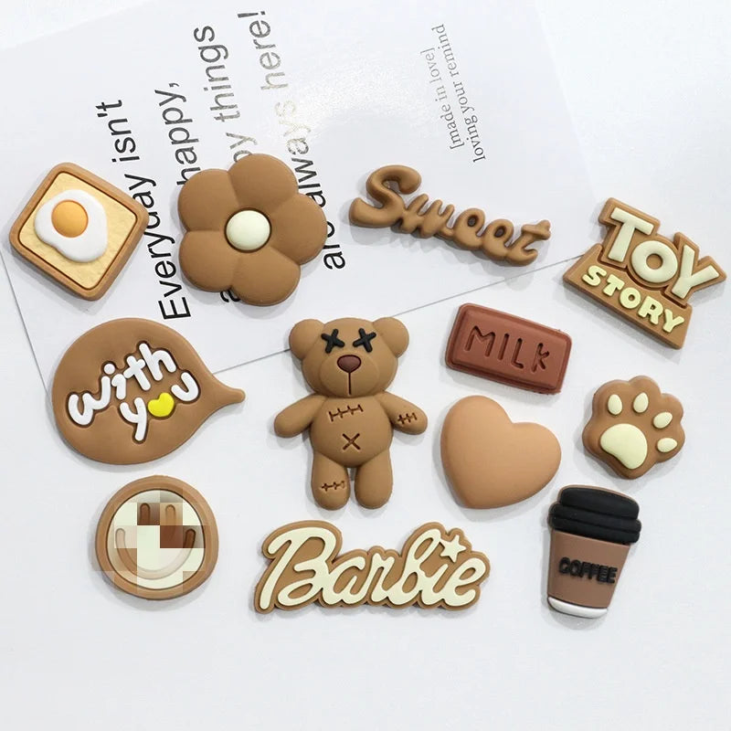 MINISO Cute Cartoon Dog & Bear Shoe Charms - DIY Your Footwear!