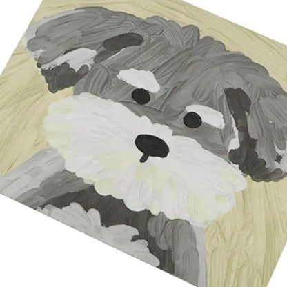 Mystery Paw Cartoon Dog Keyboard Mat - Fun Anti-Slip Desk Accessory