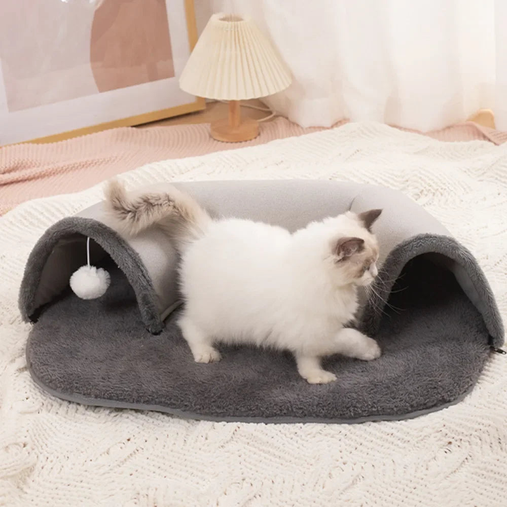 Mystery Paw Ellipses Cat Tunnel Interactive Play Toy & Bed
