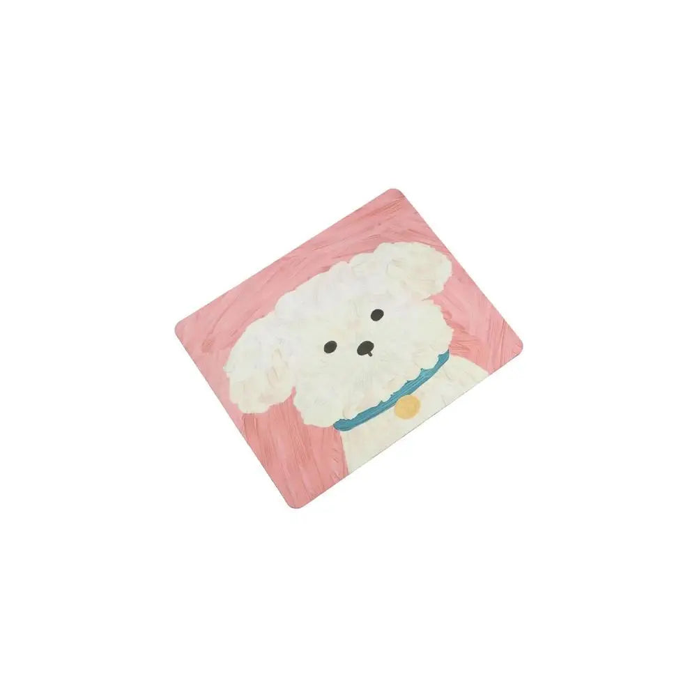 Mystery Paw Cartoon Dog Keyboard Mat - Fun Anti-Slip Desk Accessory