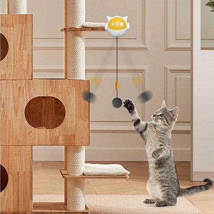 Mystery Paw Clip-On Electric Cat Toy with Replaceable Hair Ball