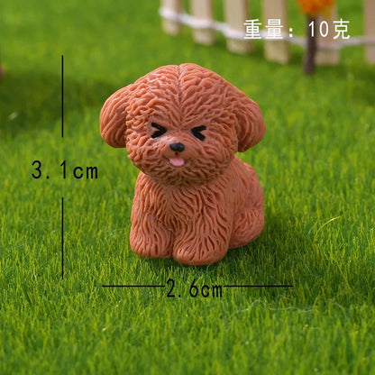 3D Cute Puppy Shoe Charms: Brown Teddy Dog Buckles for Sandals & Clogs