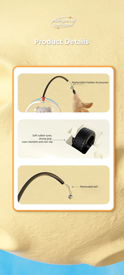 Mystery Paw Electric Feather Teaser – The Ultimate Interactive Toy for Cats