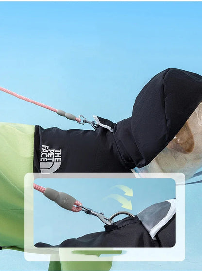 Mystery Paw Dog & Cat Hooded Rain Poncho