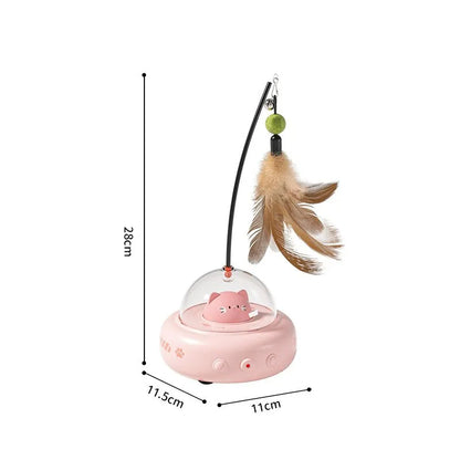 Mystery Paw Electric Feather Teaser – The Ultimate Interactive Toy for Cats