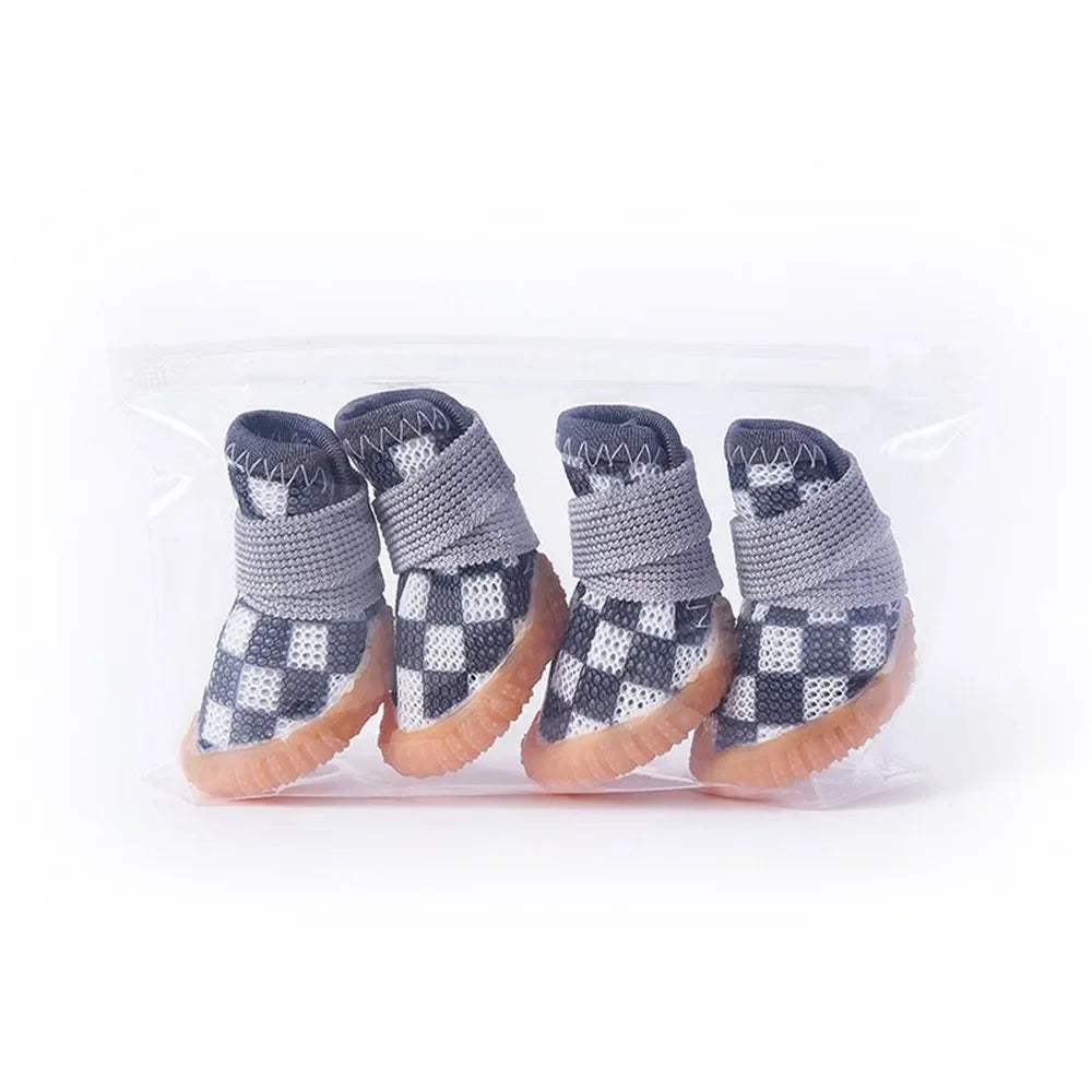 Paw-some Summer Dog Shoes: Breathable Anti-Slip Booties