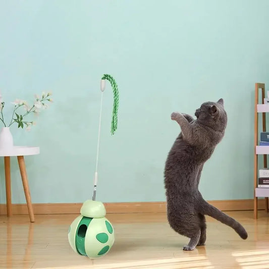 Mystery Paw Interactive Wobble Ball Cat Toy with Treat Dispenser