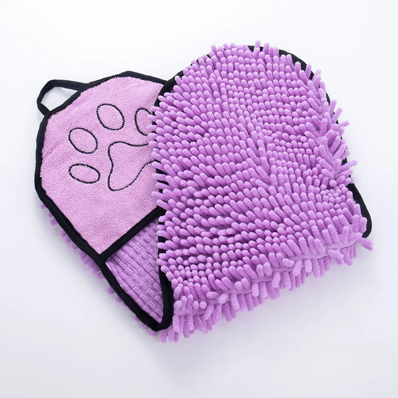 Quick-Dry Dog Bath Robe Towel - Soft & Absorbent Pet Cleaning Essential