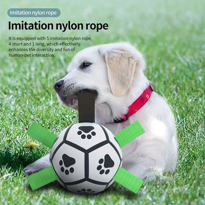 Indestructible Interactive Soccer Dog Ball – Ultimate Fun for Fetch & Tug