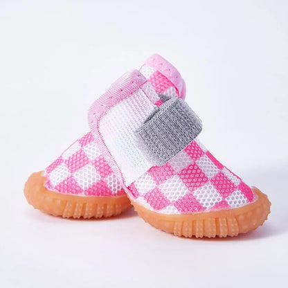 Paw-some Summer Dog Shoes: Breathable Anti-Slip Booties