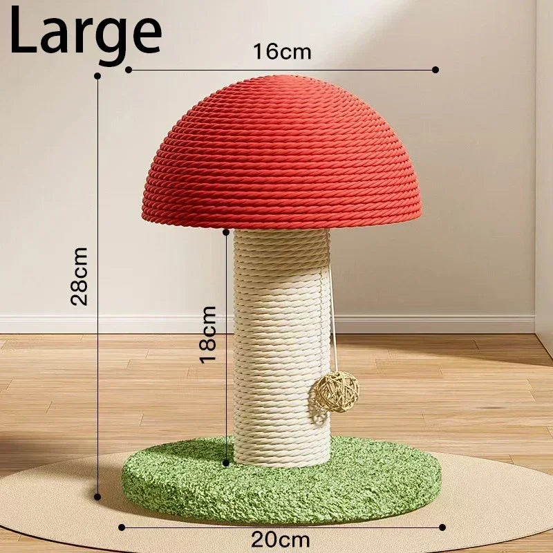 Mystery Paw Mushroom Cat Scratching Post - Whimsical Fun for Your Feline!