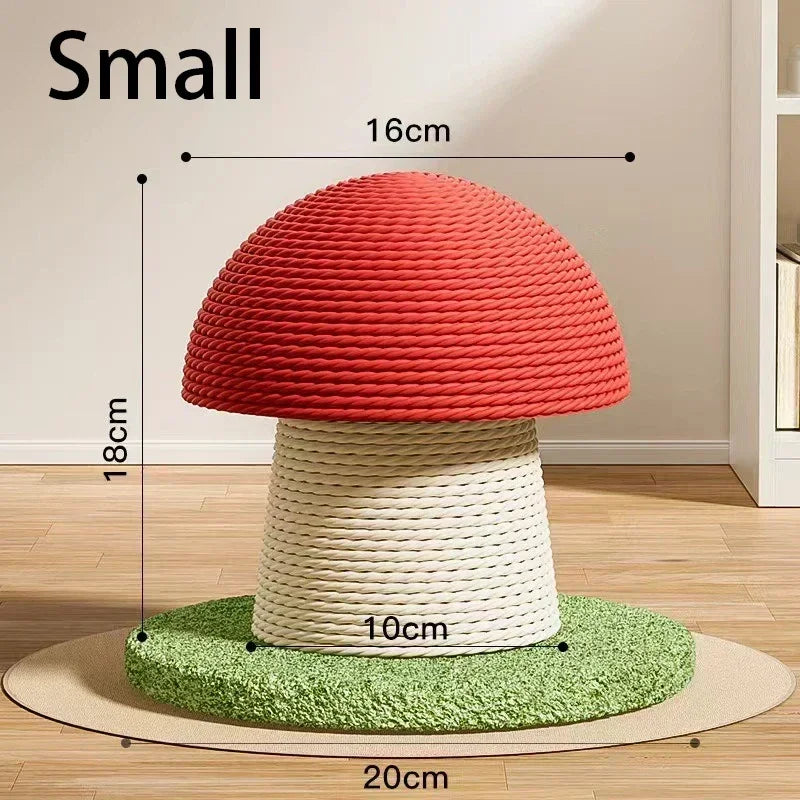 Mystery Paw Mushroom Cat Scratching Post - Whimsical Fun for Your Feline!