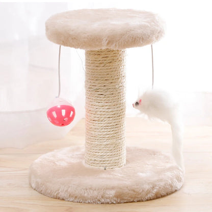 Mystery Paw Sisal Cat Scratcher & Interactive Play Post
