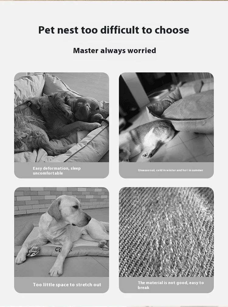 Mystery Paw Cozy Pet Nest - All-Season Comfort for Cats & Dogs