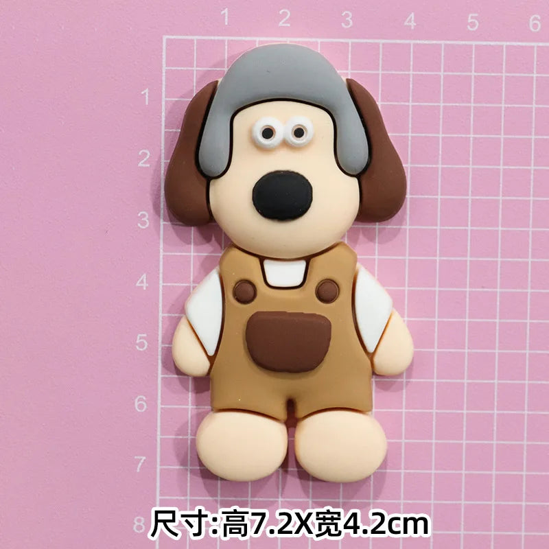MINISO Cute Cartoon Dog & Bear Shoe Charms - DIY Your Footwear!