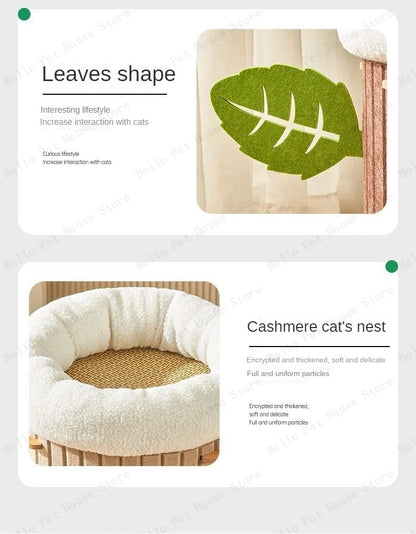 Mystery Paw Multi-layer Felt Cat Tree House & Scratcher
