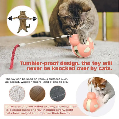 Mystery Paw Interactive Wobble Ball Cat Toy with Treat Dispenser