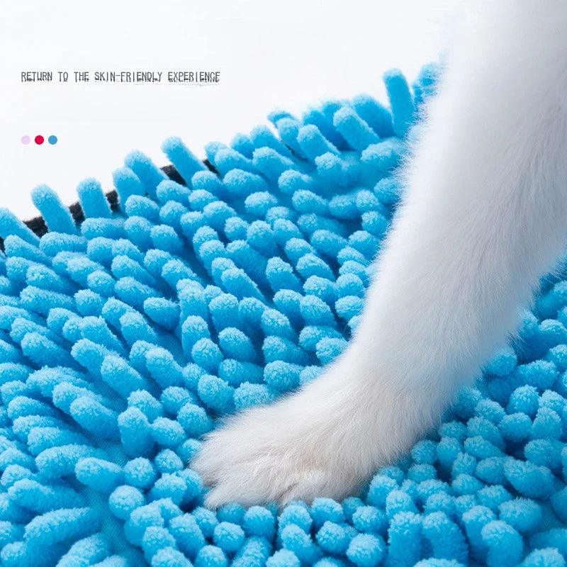 Quick-Dry Dog Bath Robe Towel - Soft & Absorbent Pet Cleaning Essential