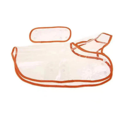 Mystery Paw Transparent Dog Raincoat - Stylish & Waterproof