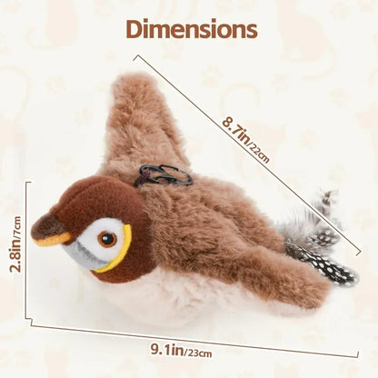 Mystery Paw Bird Chirping Toy for Cats & Dogs - Interactive Fun with Catnip