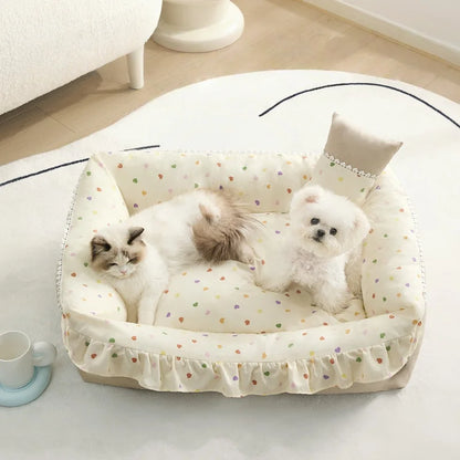 Mystery Paw Cozy Nest Dog Bed - Perfect Comfort for Your Small to Medium Pets!