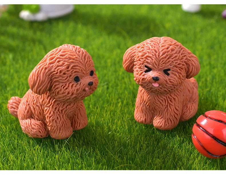 3D Cute Puppy Shoe Charms: Brown Teddy Dog Buckles for Sandals & Clogs