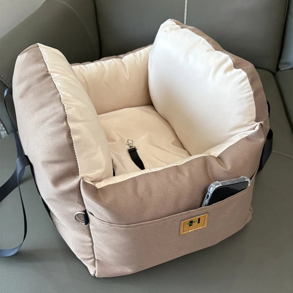 Eco-Friendly Dual-Use Pet Car Seat & Cozy Nest
