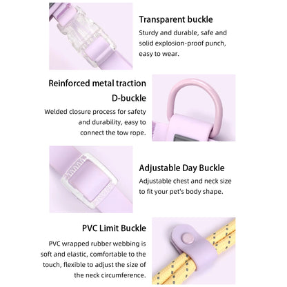 Kawaii Summer Cooling No-Pull Dog Harness & Leash Set - Stylish Comfort for Medium & Large Breeds